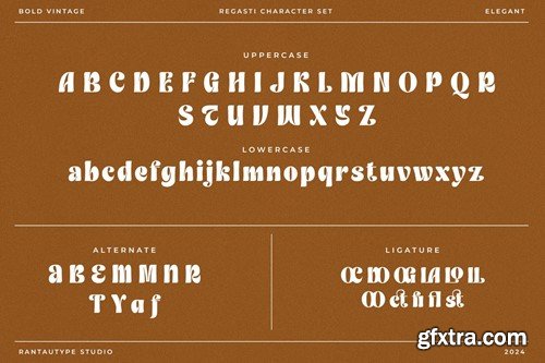 Regasti Vintage Display Font D64YX6N