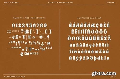 Regasti Vintage Display Font D64YX6N