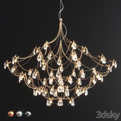 Crystal galaxy quasar chandelier