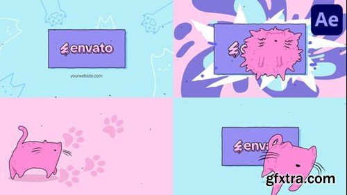 Videohive Sweety Cat Logo for After Effects 54819631