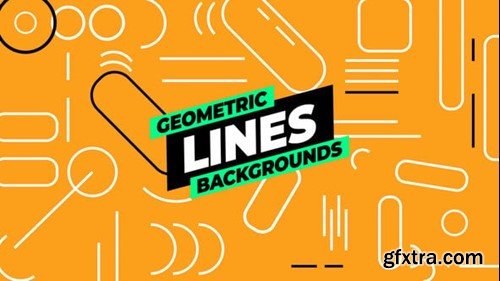 Videohive Geometric Lines Backgrounds 54822137