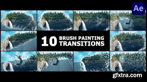 Videohive Brush Painting Transitions for After Effects 54818749