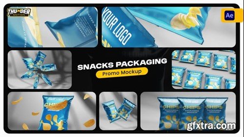 Videohive Snacks Packaging Promo Mockup 54818429