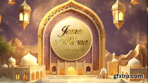 Videohive Royal Muslim Wedding Invitation Card 54822561