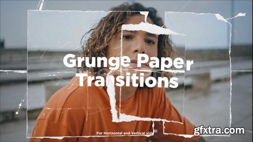 Videohive Grunge Paper Transitions 54816240