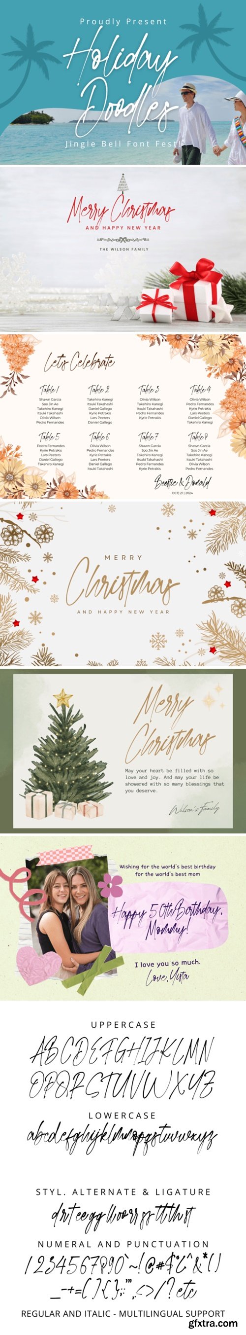 Holiday Doodles Font