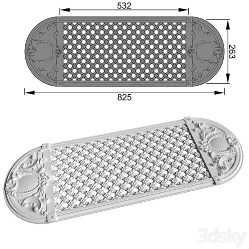 Vent Grill plastic and gypsum