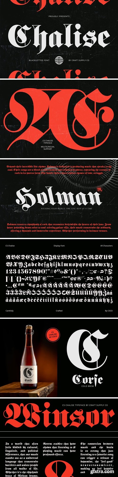 CM - CS Chalise – Blackletter Font 281335172