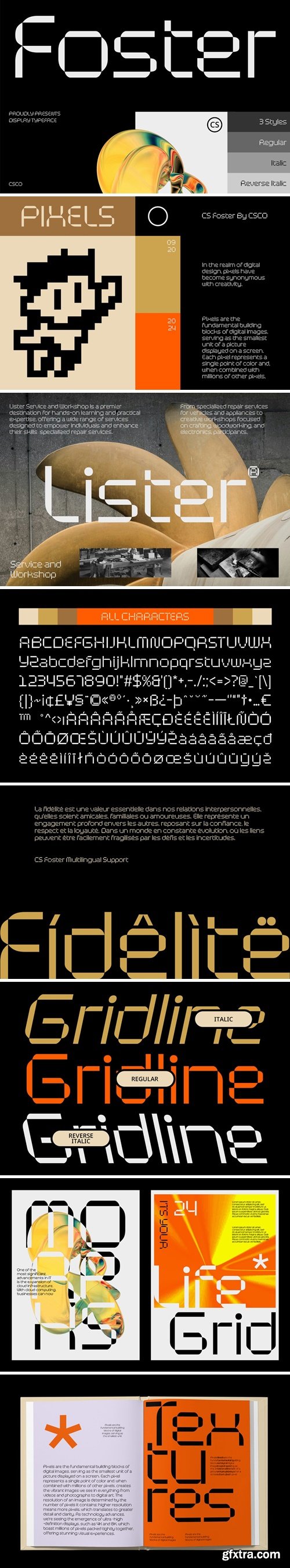 CM - CS Foster – Pixel Font 286224934