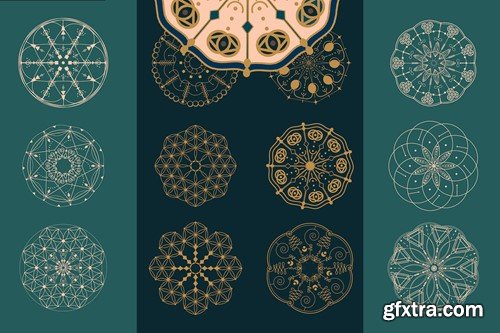 Mandala brushes for Procreate PMPCC2A