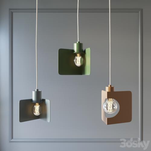 Corner pendant light