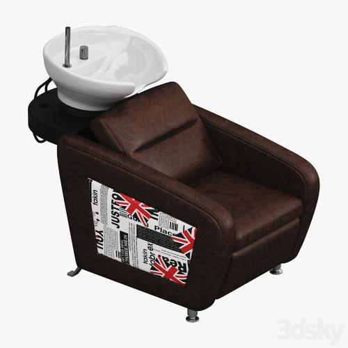 Hairdressing chair for hair washing MADISON