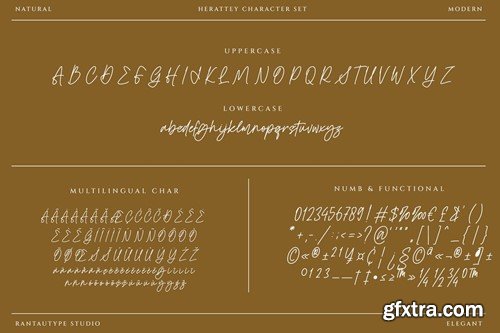 Herattey Signature Font 7WESRDN