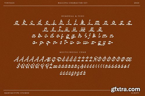 Balleya Vintage Script Font QFQ7GX5