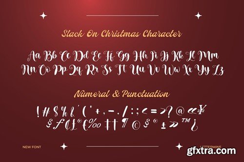 Slack On Christmas - Script Handwritten B4WYJQ6