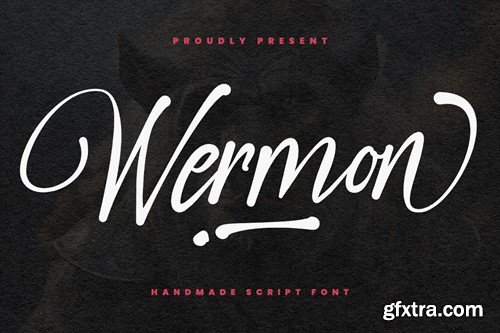 Wermon Handmade Script Font WBKRXM6