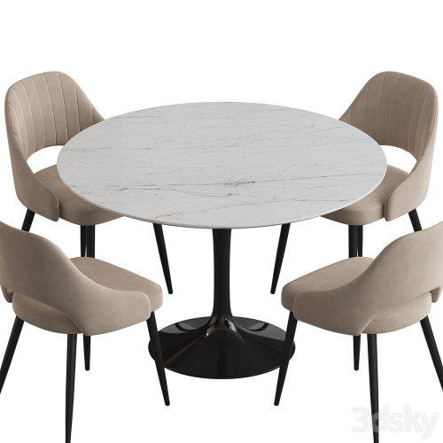 Tulip table M-City Fantine Dining set