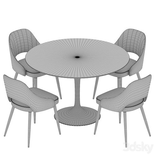 Tulip table M-City Fantine Dining set