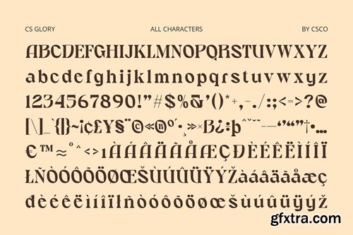 Glory – Classic Font 26W2E56