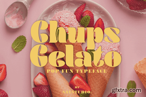 Chups Gelato - Modern Pop Font ACYHYHE