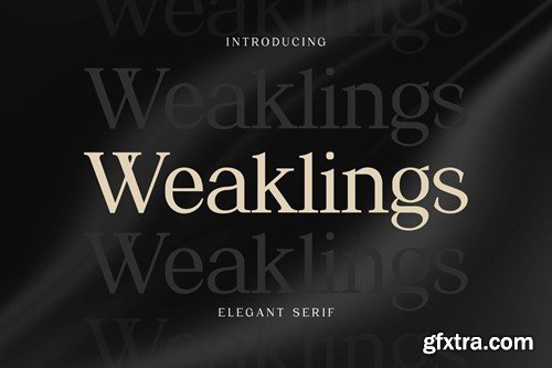 Weaklings Elegant Serif Font 3XUDLGV