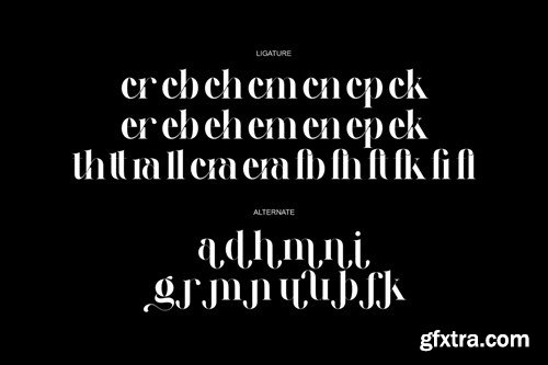 Voglue Modern Serif Typeface 42TPZMZ