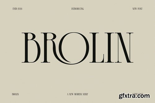 Brolin Modern Serif Typeface VJMBSHK