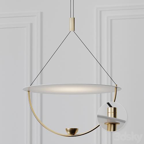 Modern White 16 inch LED Pendant Chandelier On-Off