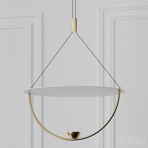 Modern White 16 inch LED Pendant Chandelier On-Off