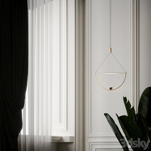 Modern White 16 inch LED Pendant Chandelier On-Off