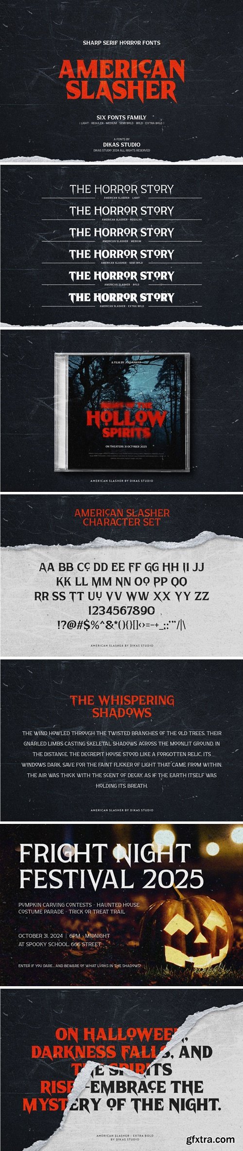 CM - American Slasher - Sharp Serif Fonts 286862910