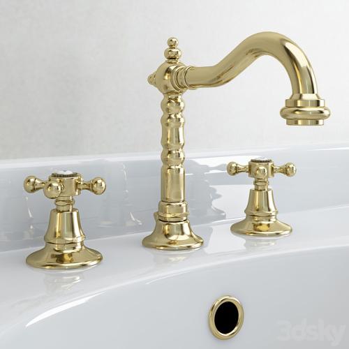 Classical sink with mixer and siphon factory Sbordoni