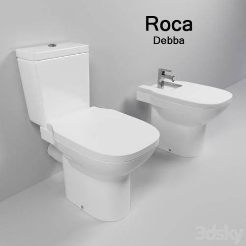 Squat toilet and bidet Roca Debba