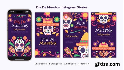 Videohive Dia De Muertos Instagram Stories 54851779