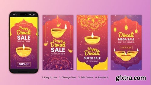 Videohive Diwali Sale Instagram Stories 54846600