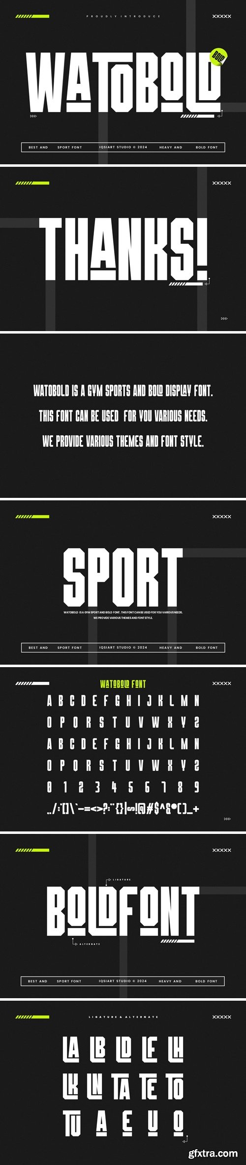 Watobold - Sport & Condensed Sans