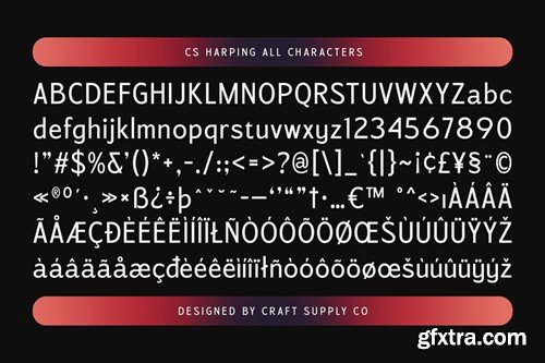 Harping – Contemporary Font YVSYCVV