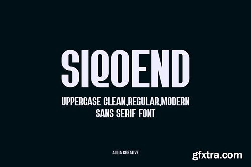 Siqoend - Modern Sans Font SYQYZBK