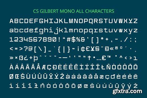 Gilbert Mono – Monospace Font YWTDFGQ