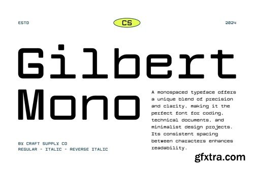 Gilbert Mono – Monospace Font YWTDFGQ