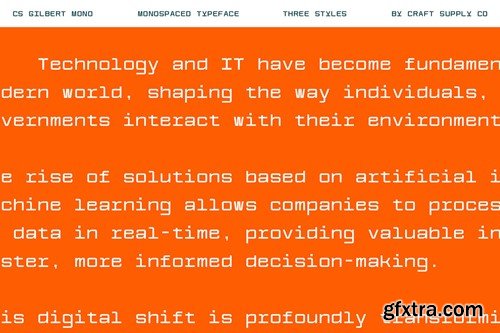 Gilbert Mono – Monospace Font YWTDFGQ