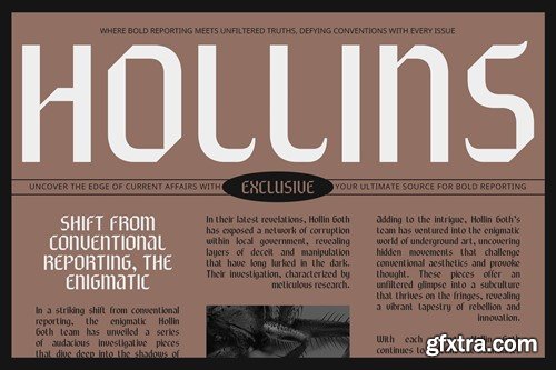 Clave – Gothic Font H2RXSCW