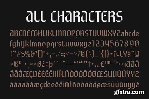 Clave – Gothic Font H2RXSCW