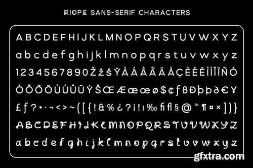 Riope - Modern Logo Sans Serif Font C5D6GLV