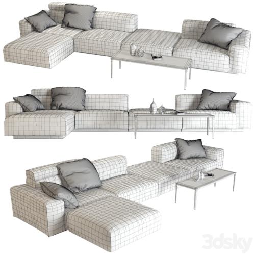 Vitra Soft Modular Sofa (vray GGX)