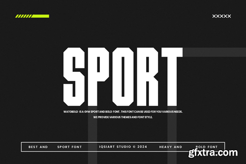 Watobold - Sport & Condensed Sans GD9TYZK