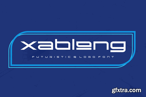 Xablong - Futuristic and Logo Font 4DME6F3