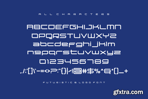 Xablong - Futuristic and Logo Font 4DME6F3