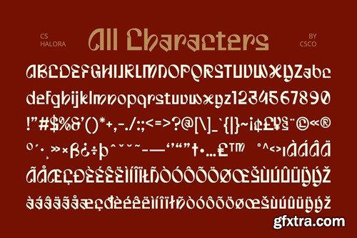 Halora – Decorative Font 6JEK7DK