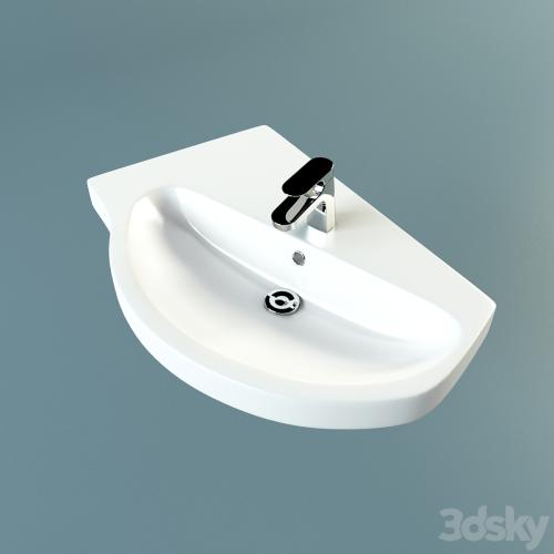 Corner sink Gustavsberg Logic 5198